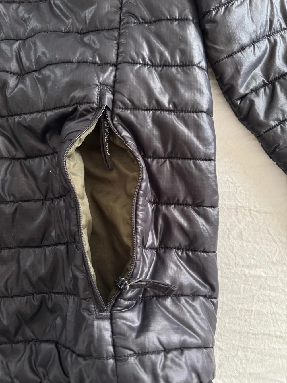 Vintage J.Crew 3-in-1 System Quilted Puffer Jacket Black Mens L